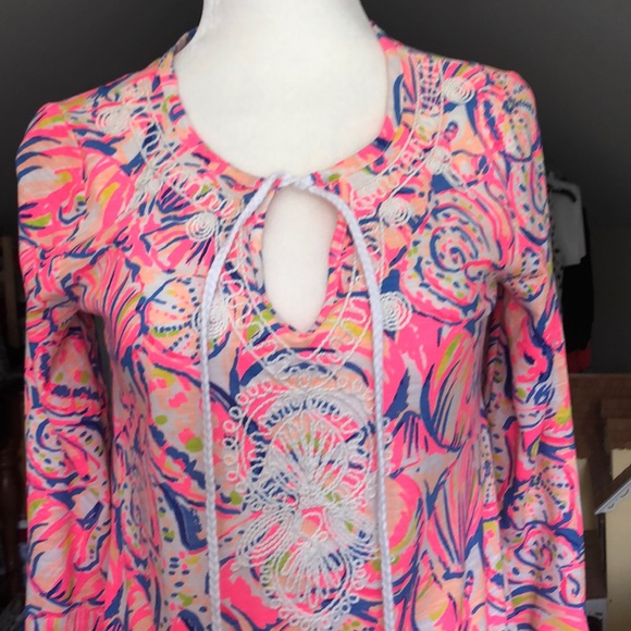 Lilly Pulitzer Tassel Top xs EUC - Picture 2 of 4